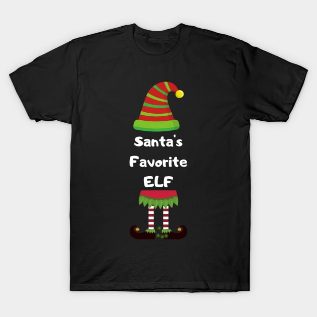 Santa's Favorite Elf T-Shirt by playerpup